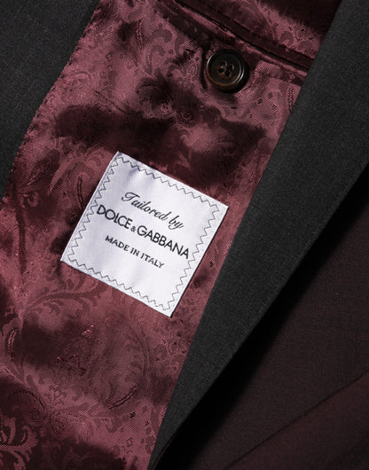 Maroon Wool 2 Buttons Suit Jacket Blazer
