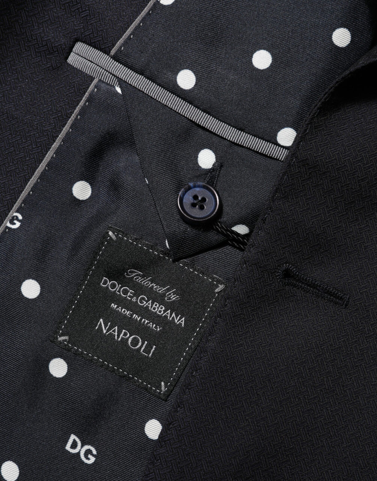 Dark Blue Wool NAPOLI 2 Button Men Suit Blazer