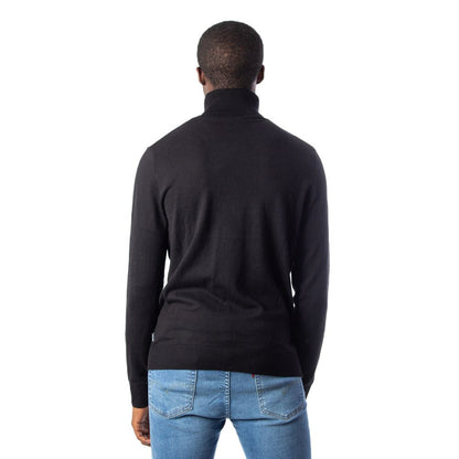 Black Cotton Turtleneck