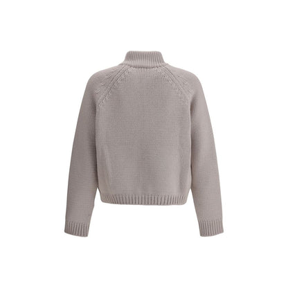 White Merino Wool Cardigan