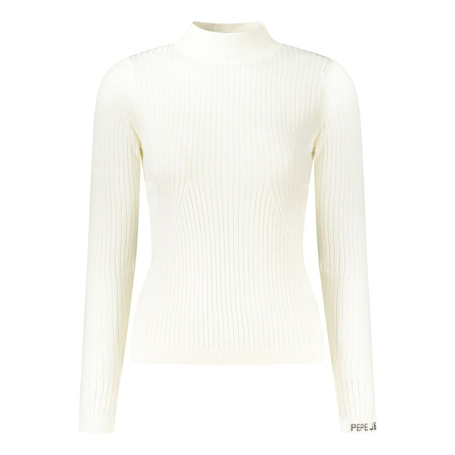 White Cotton Women Sweater