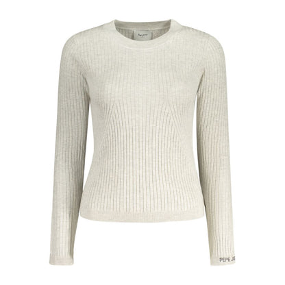 Gray Cotton Women Sweater