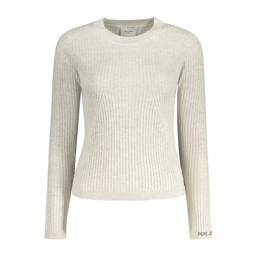 Gray Cotton Women Sweater