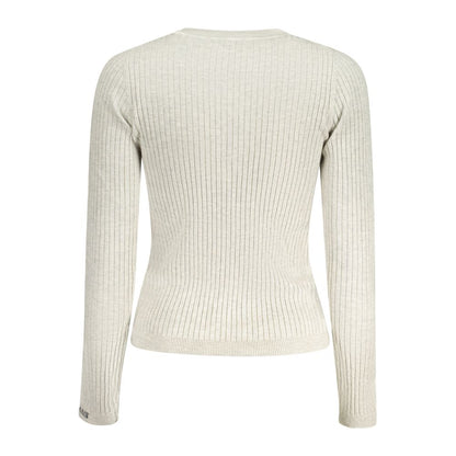 Gray Cotton Women Sweater