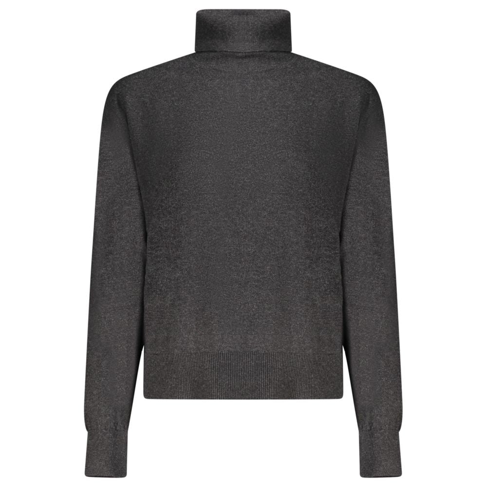 Black Cotton Women Sweater