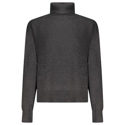 Black Cotton Women Sweater