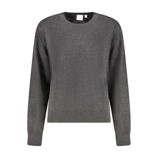 Black Cotton Women Sweater