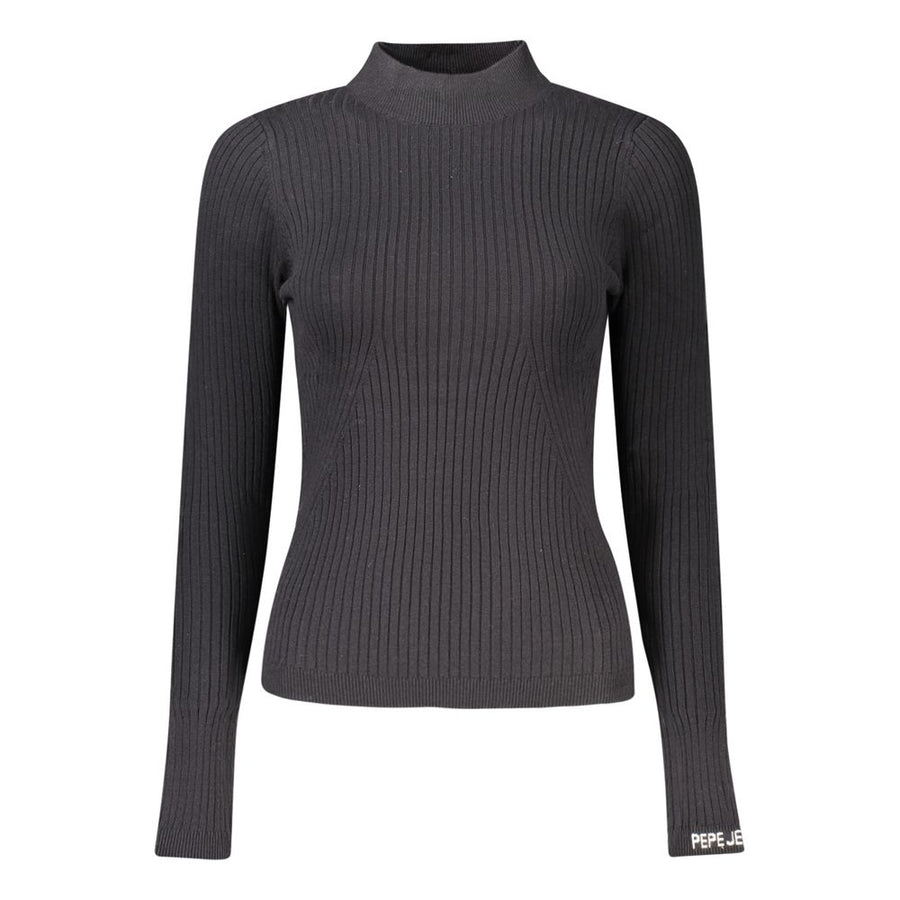 Black Cotton Women Sweater