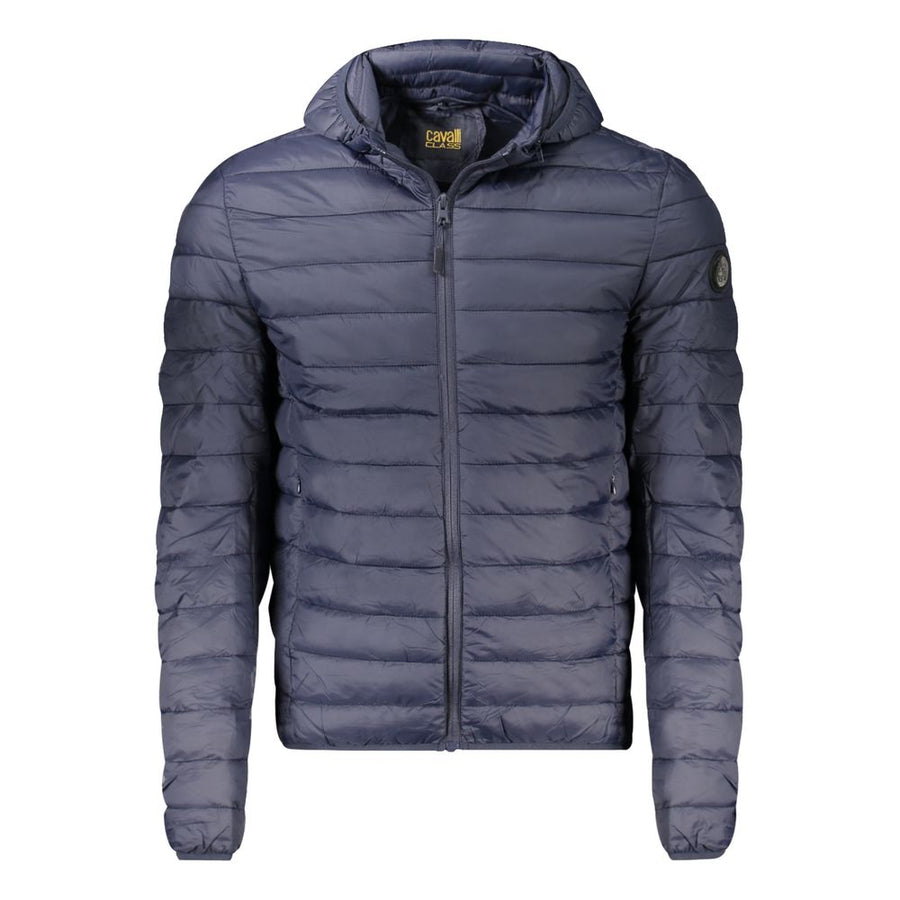Blu Polyester Men's Jacket