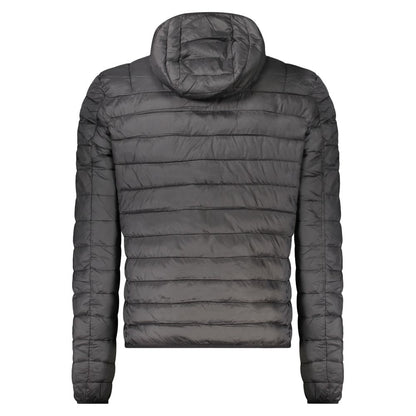 Black Polyester Men's Light Jacket