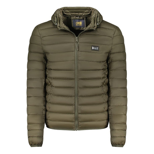 Green Polyester Men Jacket