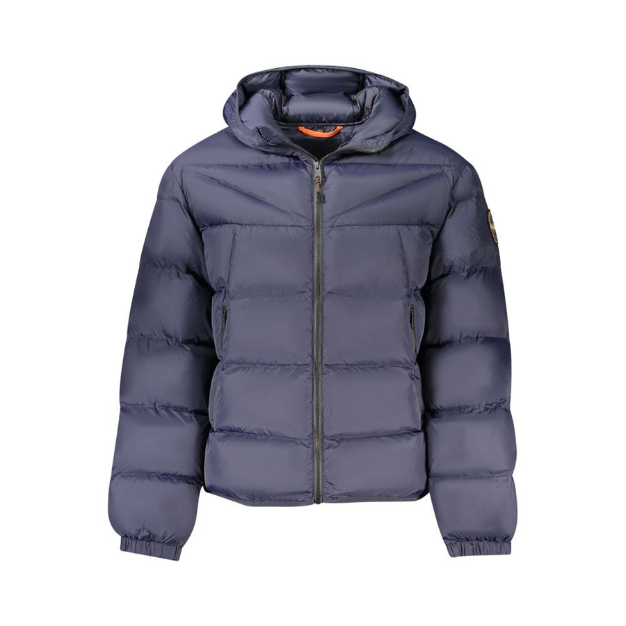 Blue Polyamide Men's Jacket