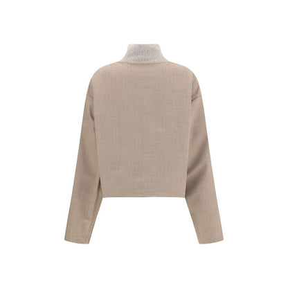 Reversible Platinum Mohair Jacket