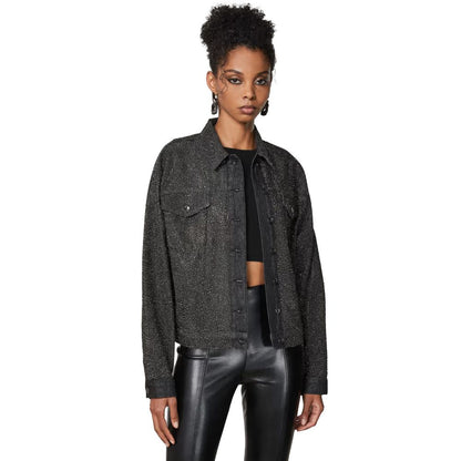 Black Cotton Jackets & Coat