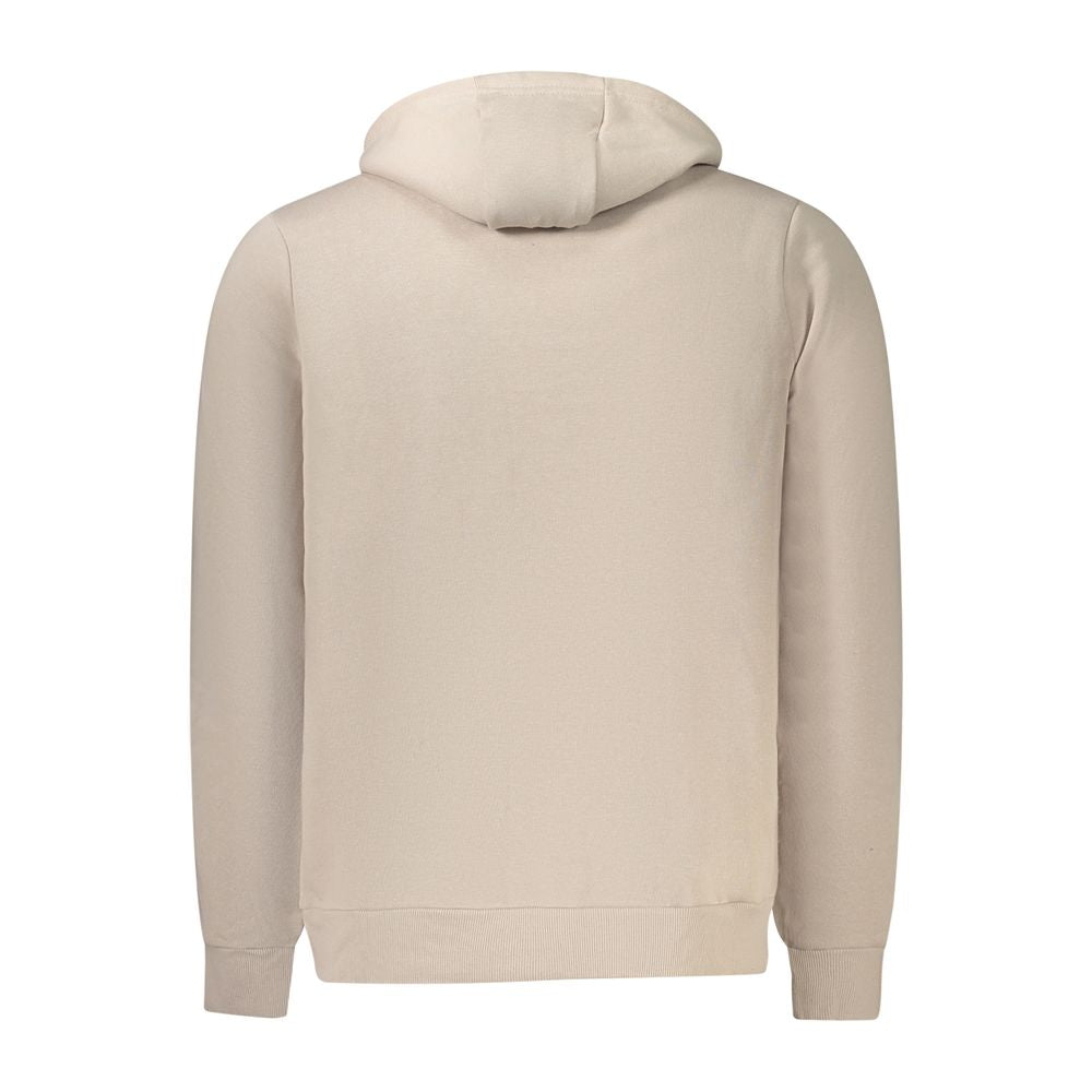 Beige Cotton Men Sweater