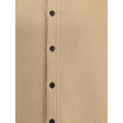 Beige Cashmere Dress Shirt