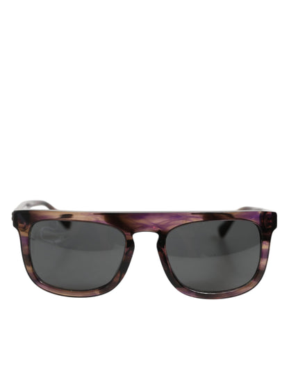 DG4390F Havana Full Rim Acetate Round Lenses Sunglasses