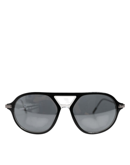 DG4343F Black Acetate Frame Pilot Shades Sunglasses