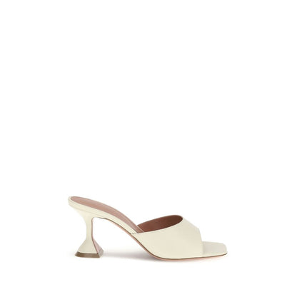 Cream Calf Leather Bos Taurus Flat Sandals