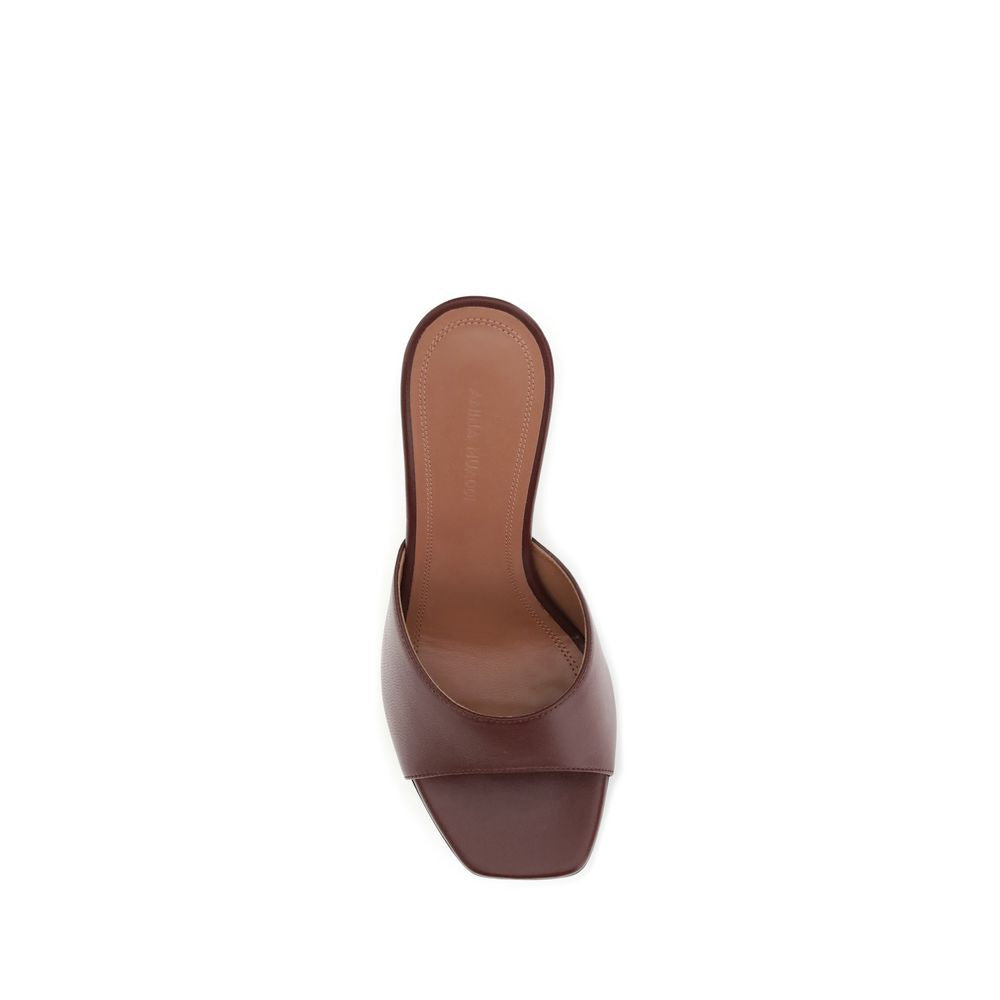 Brown Calf Leather Bos Taurus Stiletto Heel Sandals