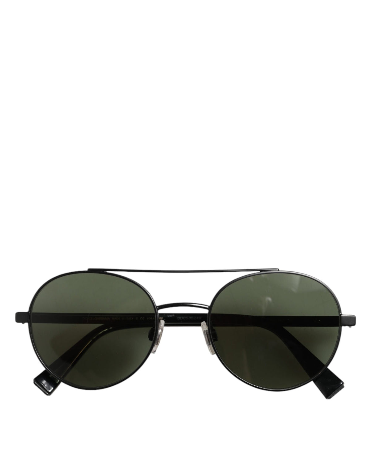 Matte Black Steel Frame Gray Lens Sunglasses