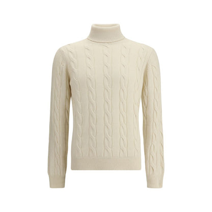Braided Turtleneck Sweater