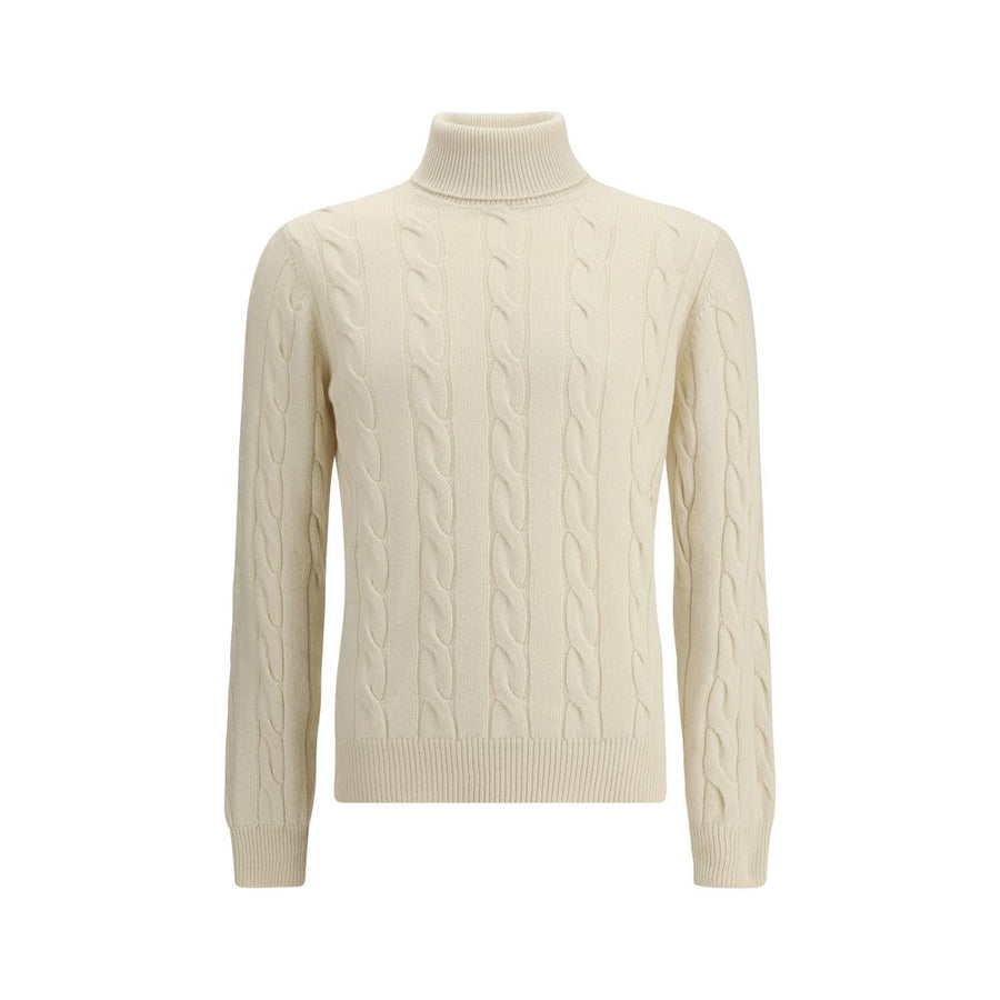 Braided Turtleneck Sweater