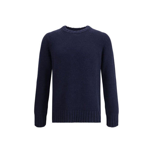 Blue Merino Wool Sweatshirt