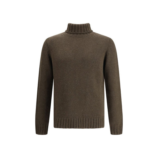 Green Alpaca Vicugna Pacos Turtleneck