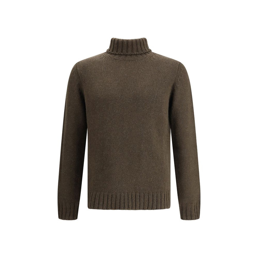 Green Alpaca Vicugna Pacos Turtleneck