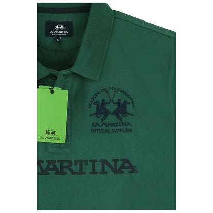 Green Cotton Polo Shirt