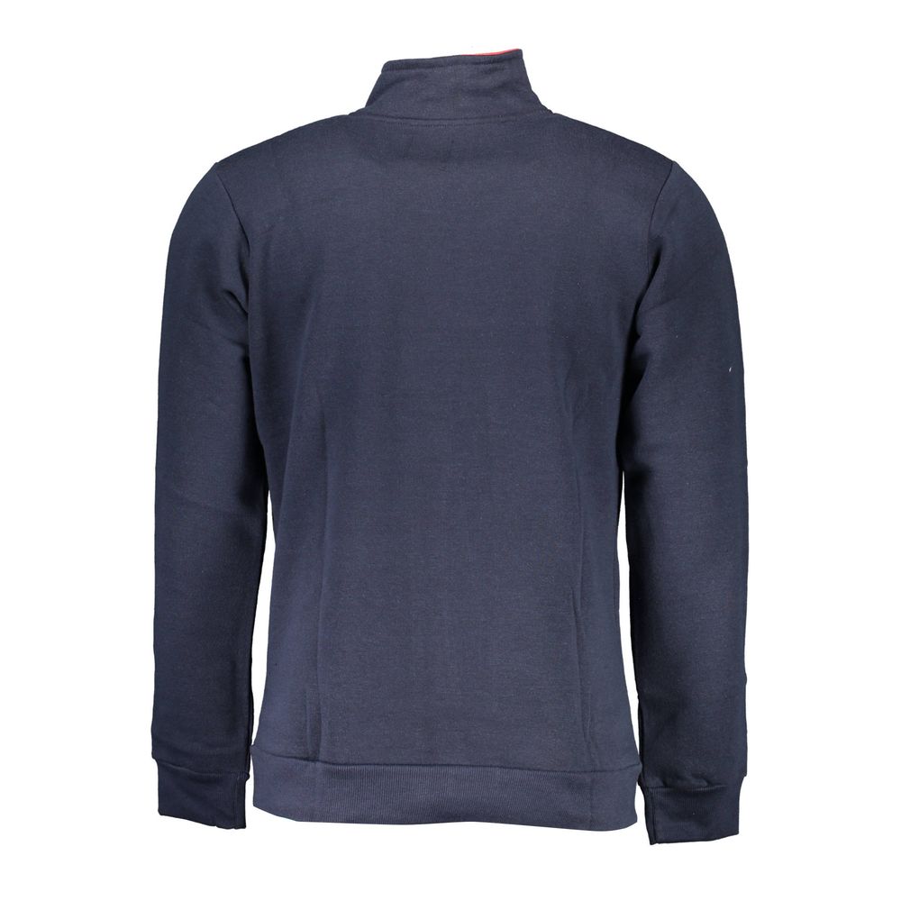 Blue Polyester Men's Sweatshirt