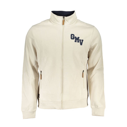 White Polyester Men's Sweatshirt