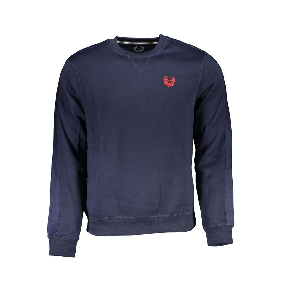 Blue Polyester Men's Sweatshirt