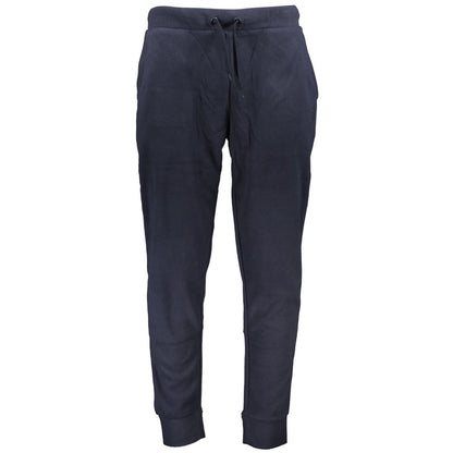 Blue Polyester Men's Sweatpant