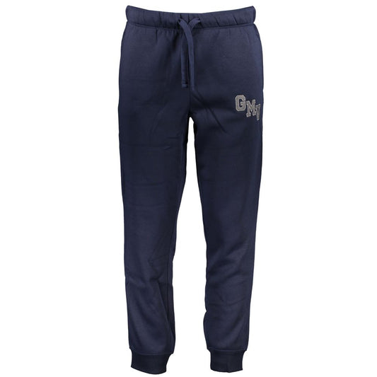 Blue Polyester Men's Sweatpant