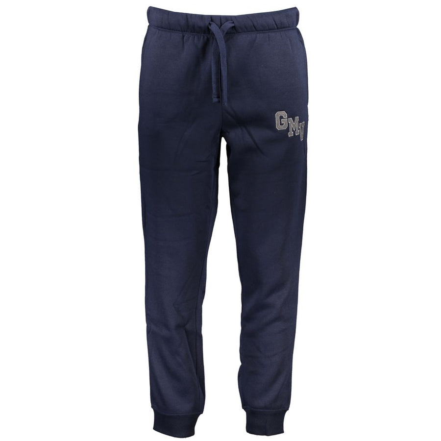 Blue Polyester Men's Sweatpant