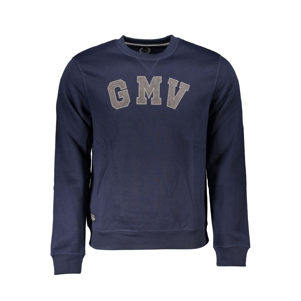 Blue Polyester Men's Sweatshirt