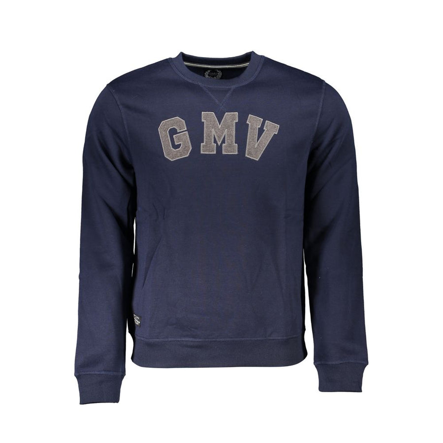 Blue Polyester Men's Sweatshirt