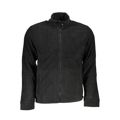 Black Polyester Men's Sweatshirt