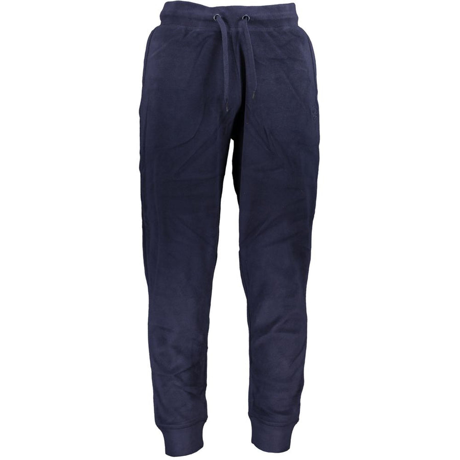 Blue Polyester Men's Sweatpant