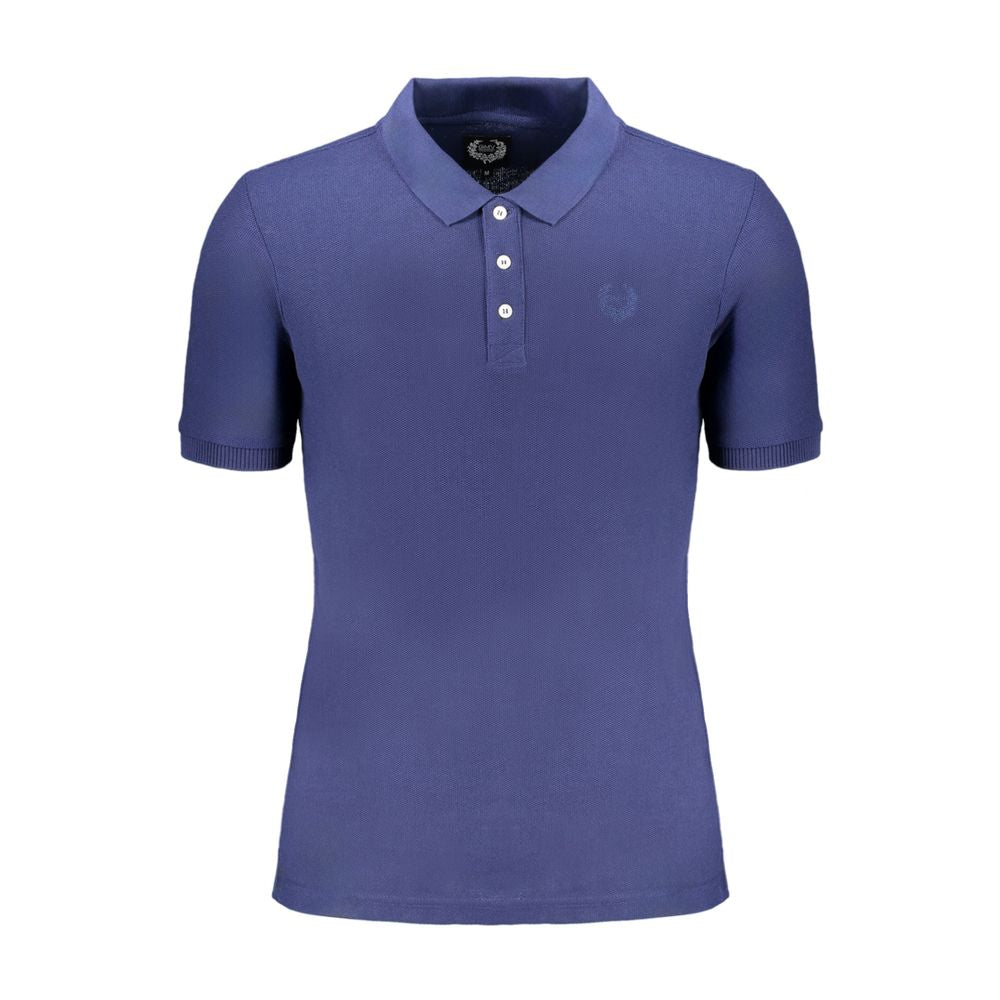 Blue Cotton Polo Shirt