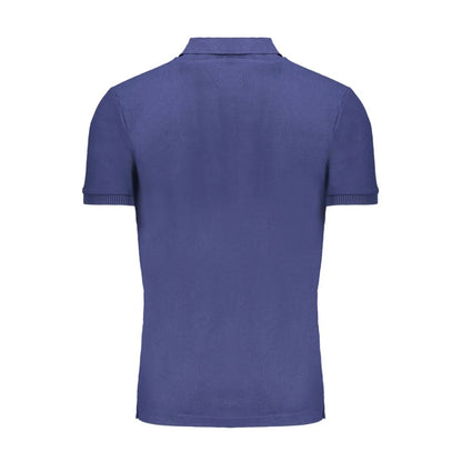 Blue Cotton Polo Shirt