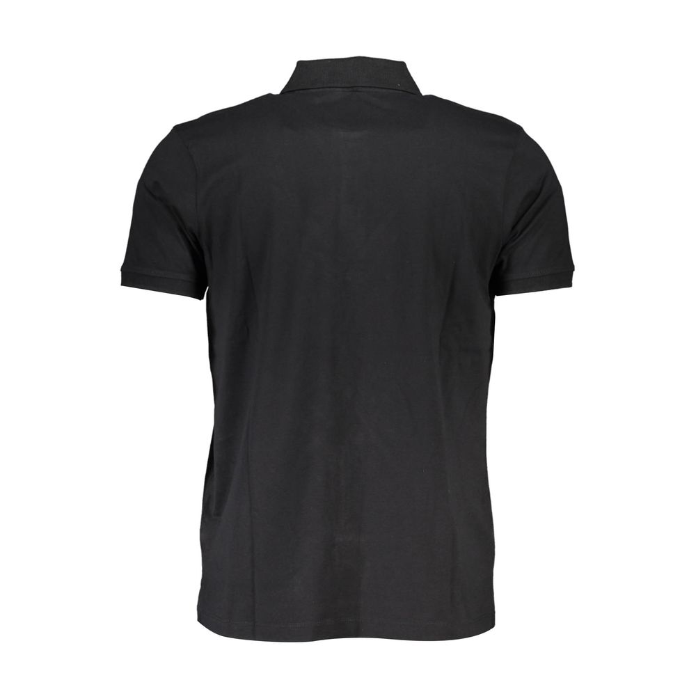 Black Cotton Polo Shirt