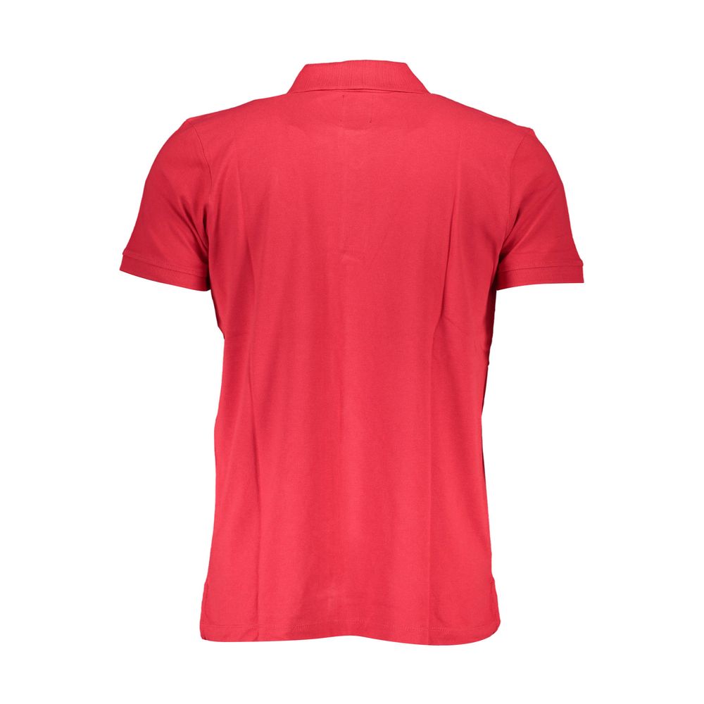Red Cotton Men's Polo