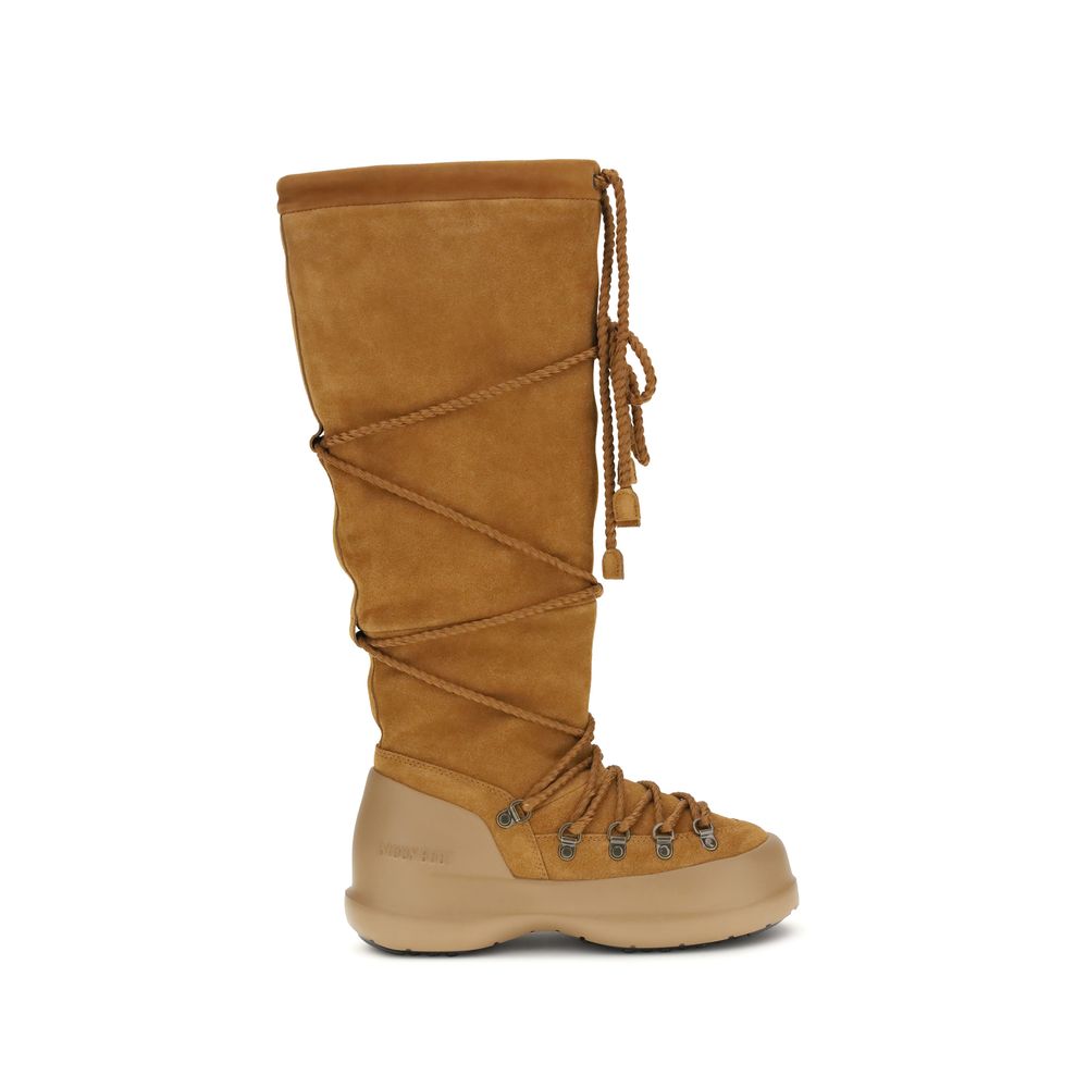 Brown Calf Leather Bos Taurus Lace-Up Boots