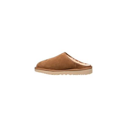 Beige Suede Leather Clog
