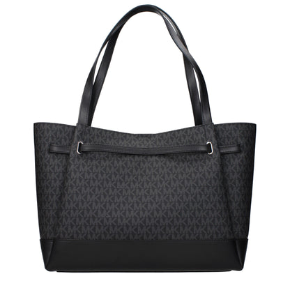 Black Fabric Shoulder Bag