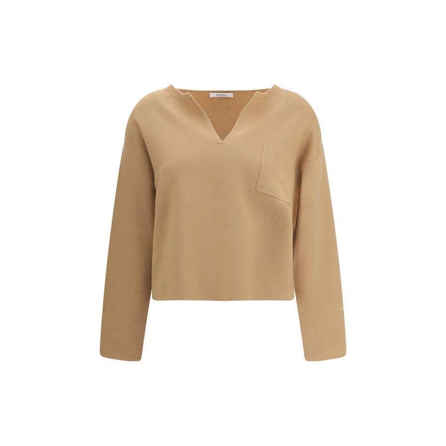 Beige Wool Top