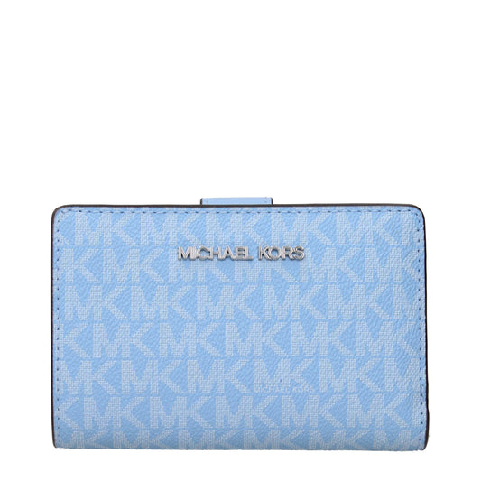Light Blue Leather Wallets